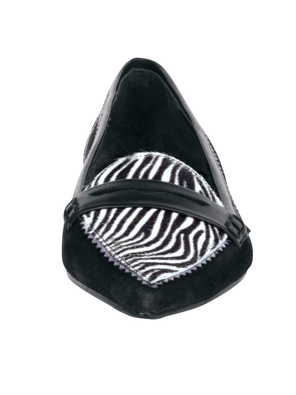 Patrizia Dini Damen Designer-Slipper, schwarz-weiß