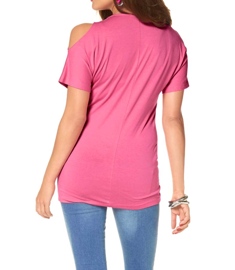 Melrose Shirt mit Strass, pink