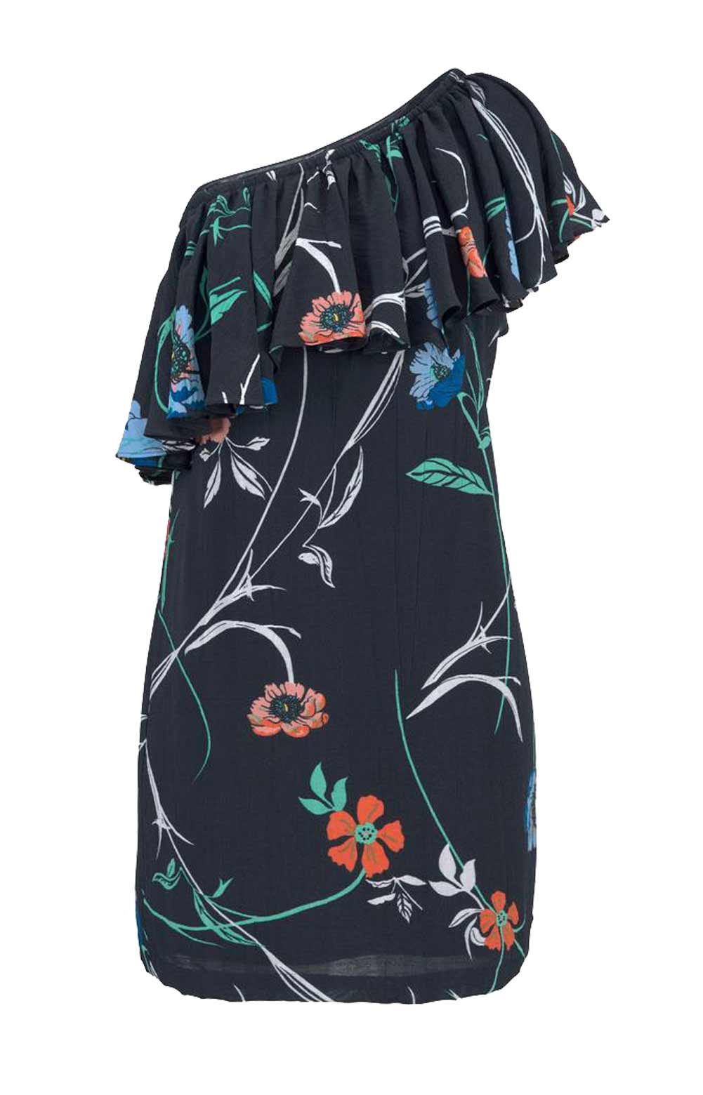 Pepe Jeans Damen Marken-Kleid, schwarz-bunt