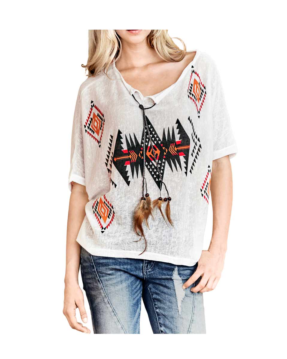Rick Cardona Designer-Shirt, ecru-bunt