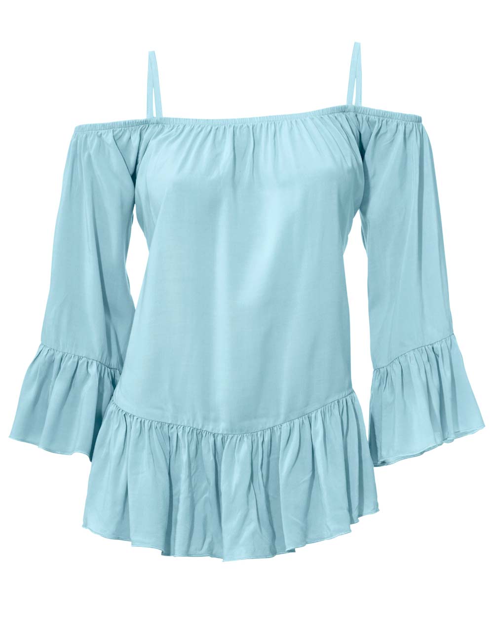 Ashley Brooke Damen Designer-Carmenbluse, mint