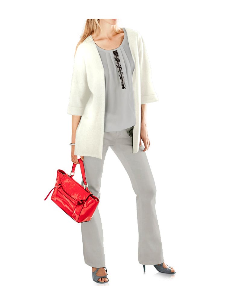 Heine-Best Connections Damen Strickjacke, creme