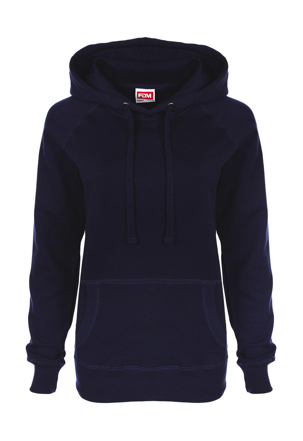 FDM Damen Ladies Raglan Hoodie Kapuzenpullover