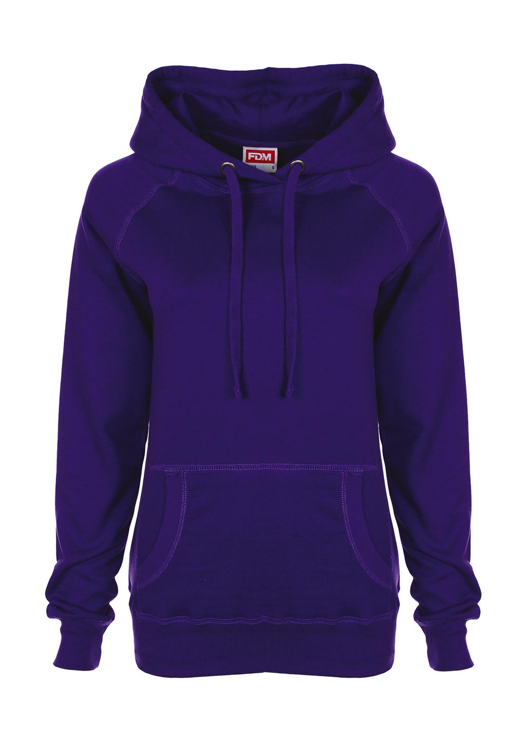 FDM Damen Ladies Raglan Hoodie Kapuzenpullover