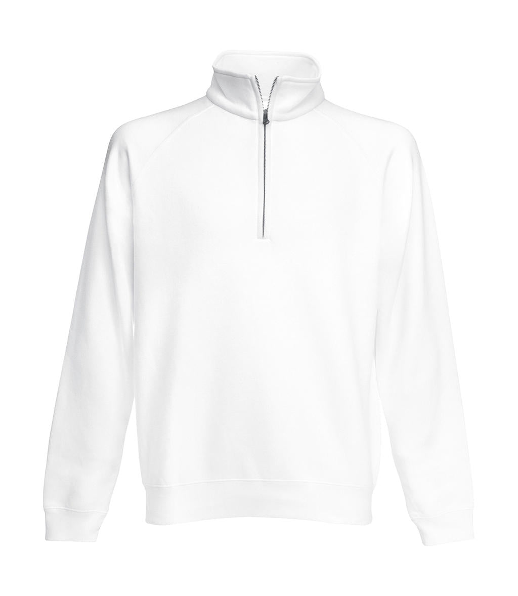 Fruit of the Loom Herren Zip Neck Raglansweat Pullover Sweat Jacke