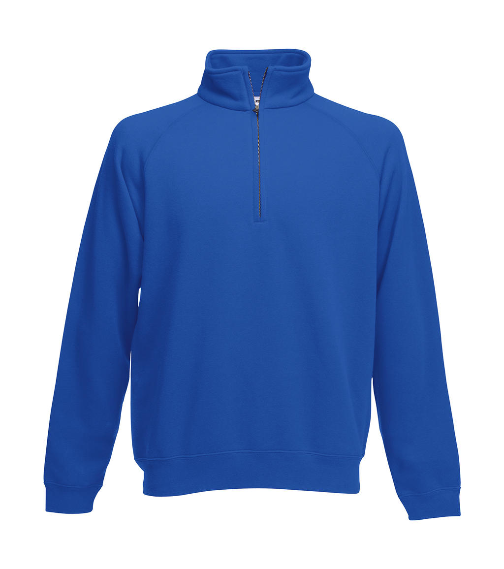 Fruit of the Loom Herren Zip Neck Raglansweat Pullover Sweat Jacke