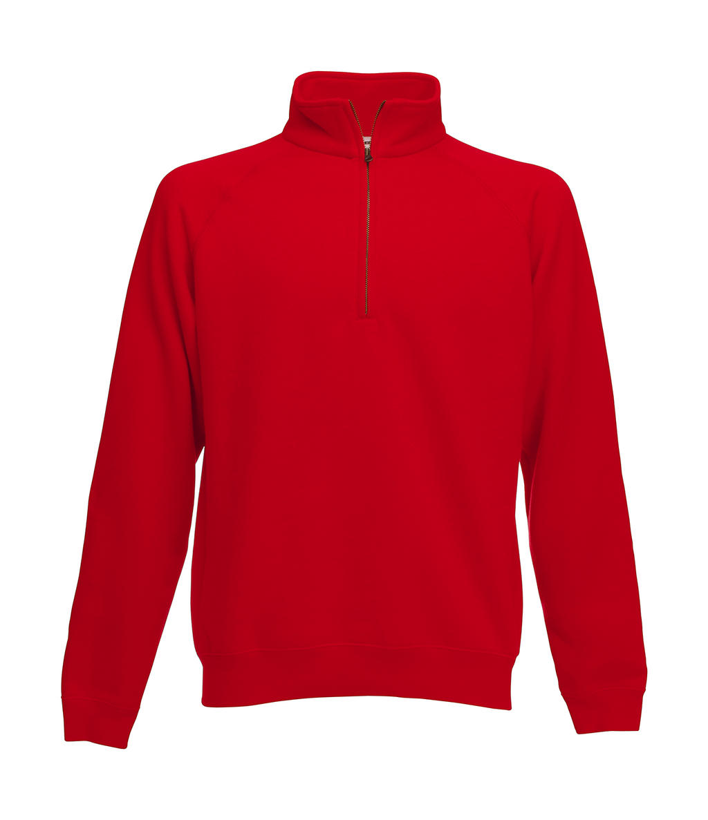 Fruit of the Loom Herren Zip Neck Raglansweat Pullover Sweat Jacke