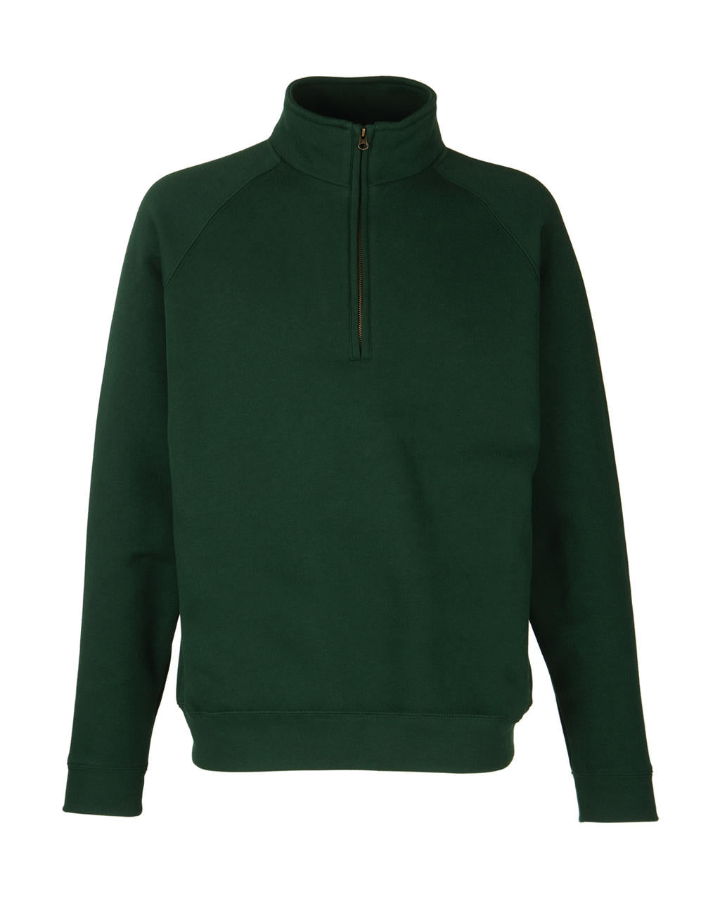 Fruit of the Loom Herren Zip Neck Raglansweat Pullover Sweat Jacke