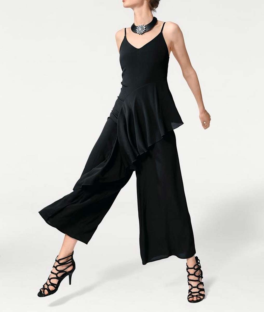 Ashley Brooke Damen Designer-Overall, schwarz