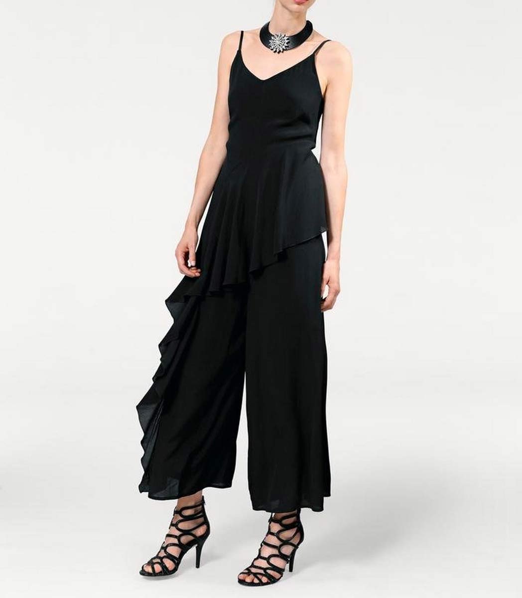 Ashley Brooke Damen Designer-Overall, schwarz