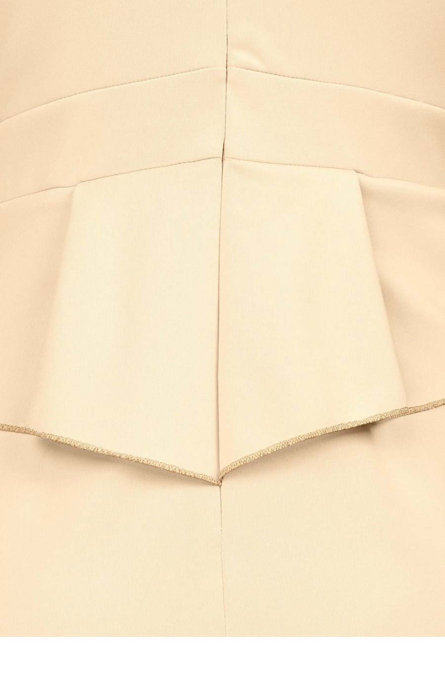 Vivance Collection Damen Volant-Kleid, champagner