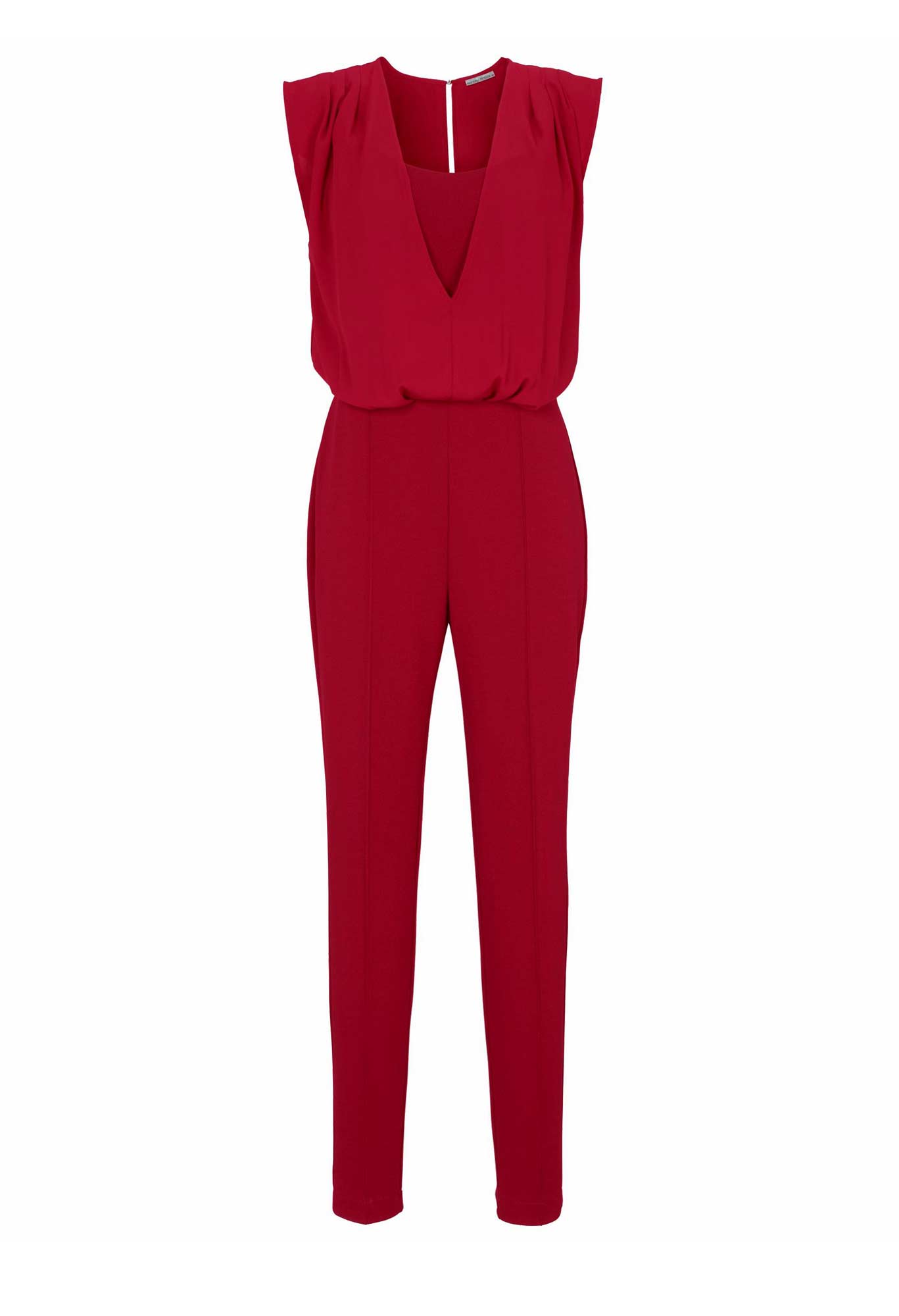 Ashley Brooke Damen Designer-Overall, rot