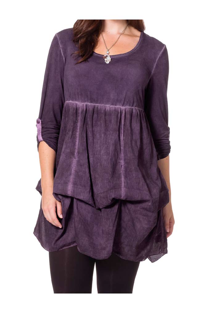 Sheego Longshirt, lila