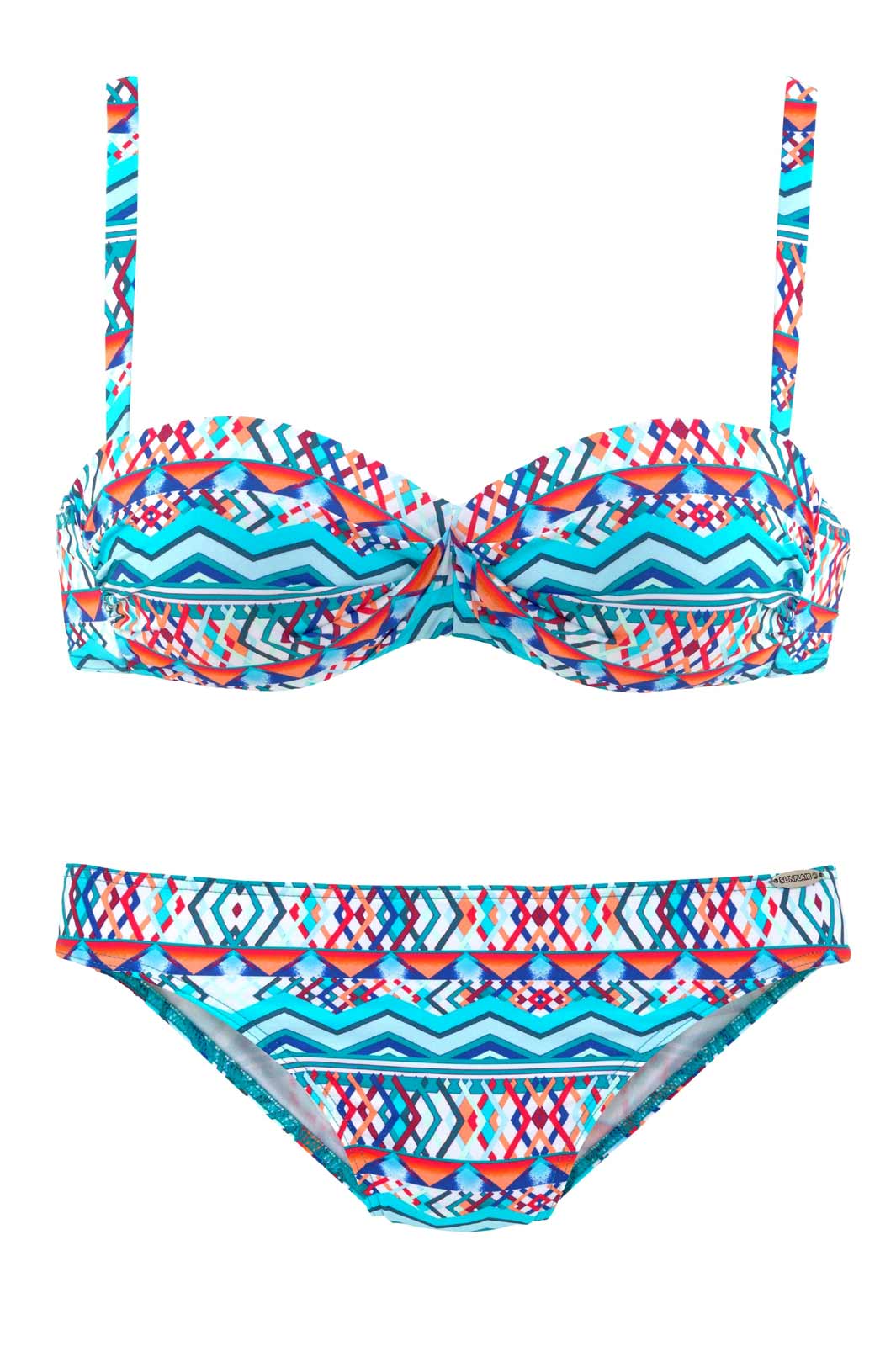 Sunflair Damen Marken-Bandeau-Bikini, bunt, B-Cup