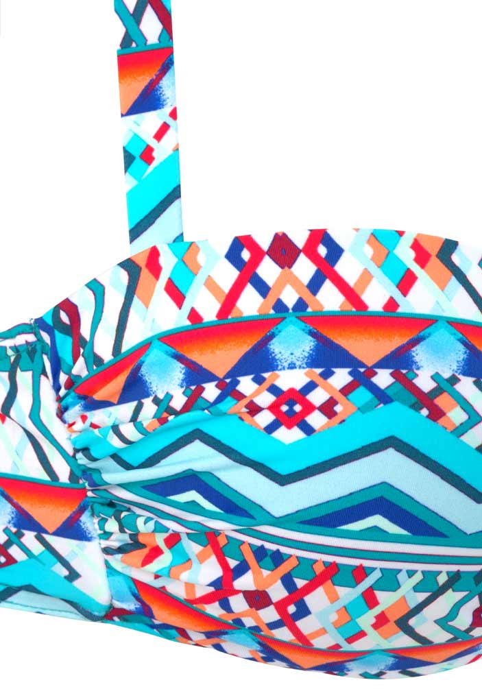 Sunflair Damen Marken-Bandeau-Bikini, bunt, B-Cup