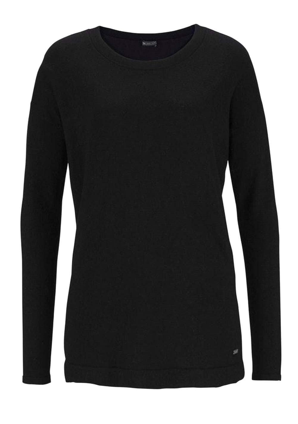 Laura Scott Damen Damen-Pullover mit Loopschal, schwarz