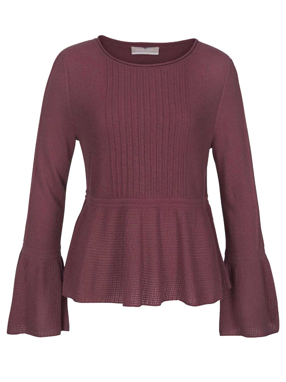 Stefanel Damen Marken-Pullover, beere