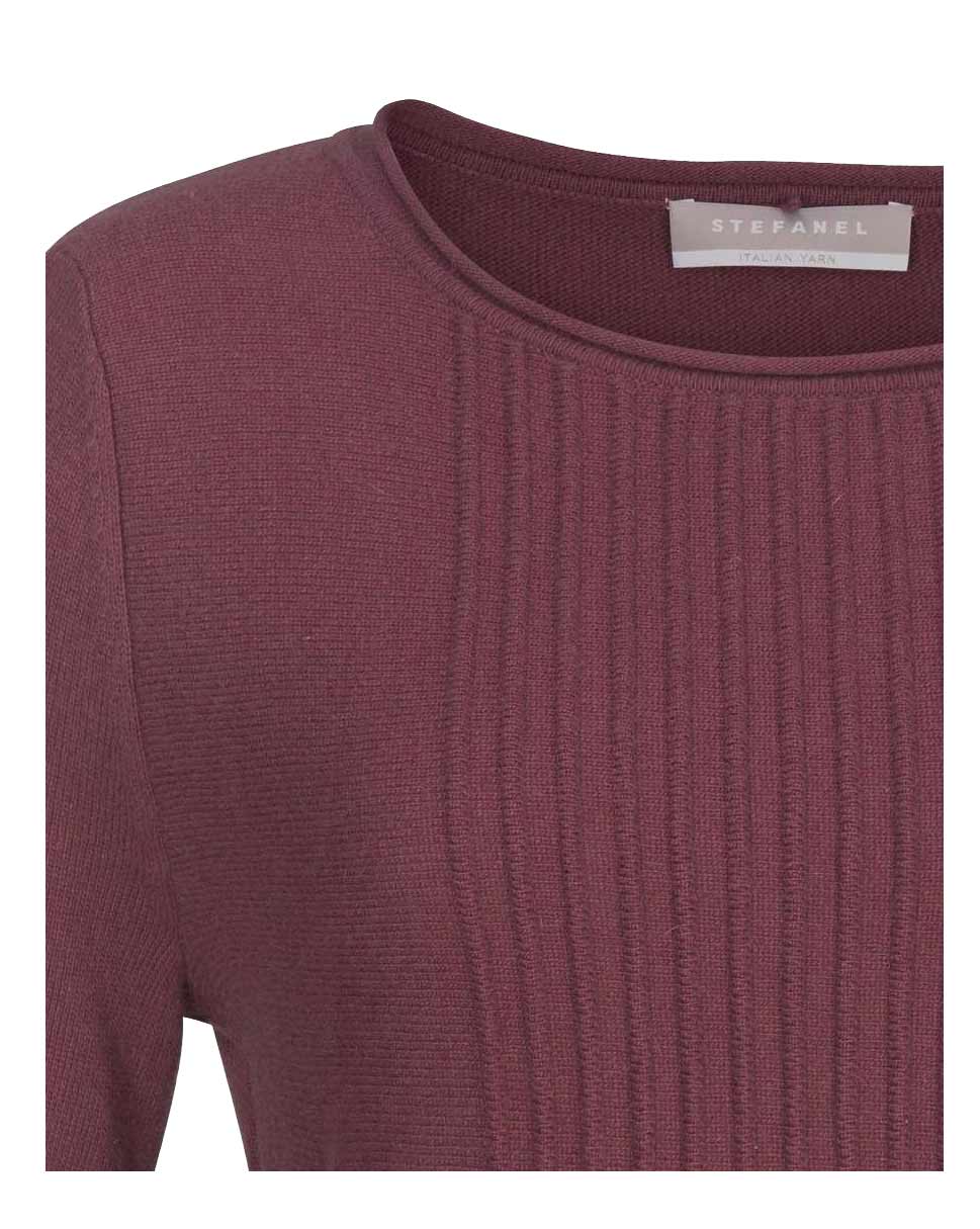 Stefanel Damen Marken-Pullover, beere