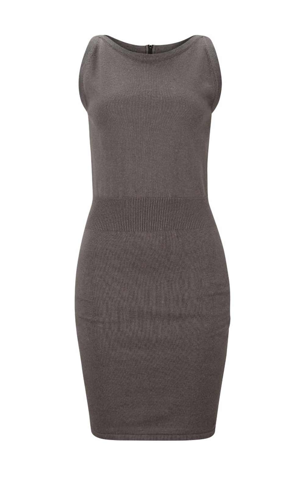 Marc New York Damen Marken-Strickkleid, schiefer