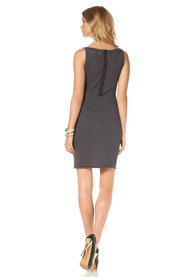 Marc New York Damen Marken-Strickkleid, schiefer