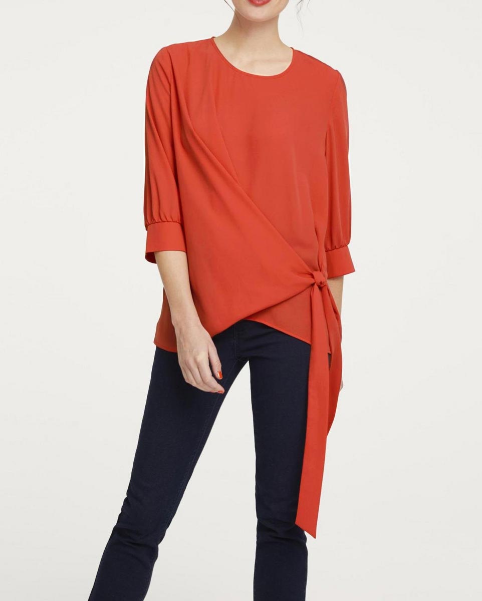 HEINE Damen Bluse, blutorange