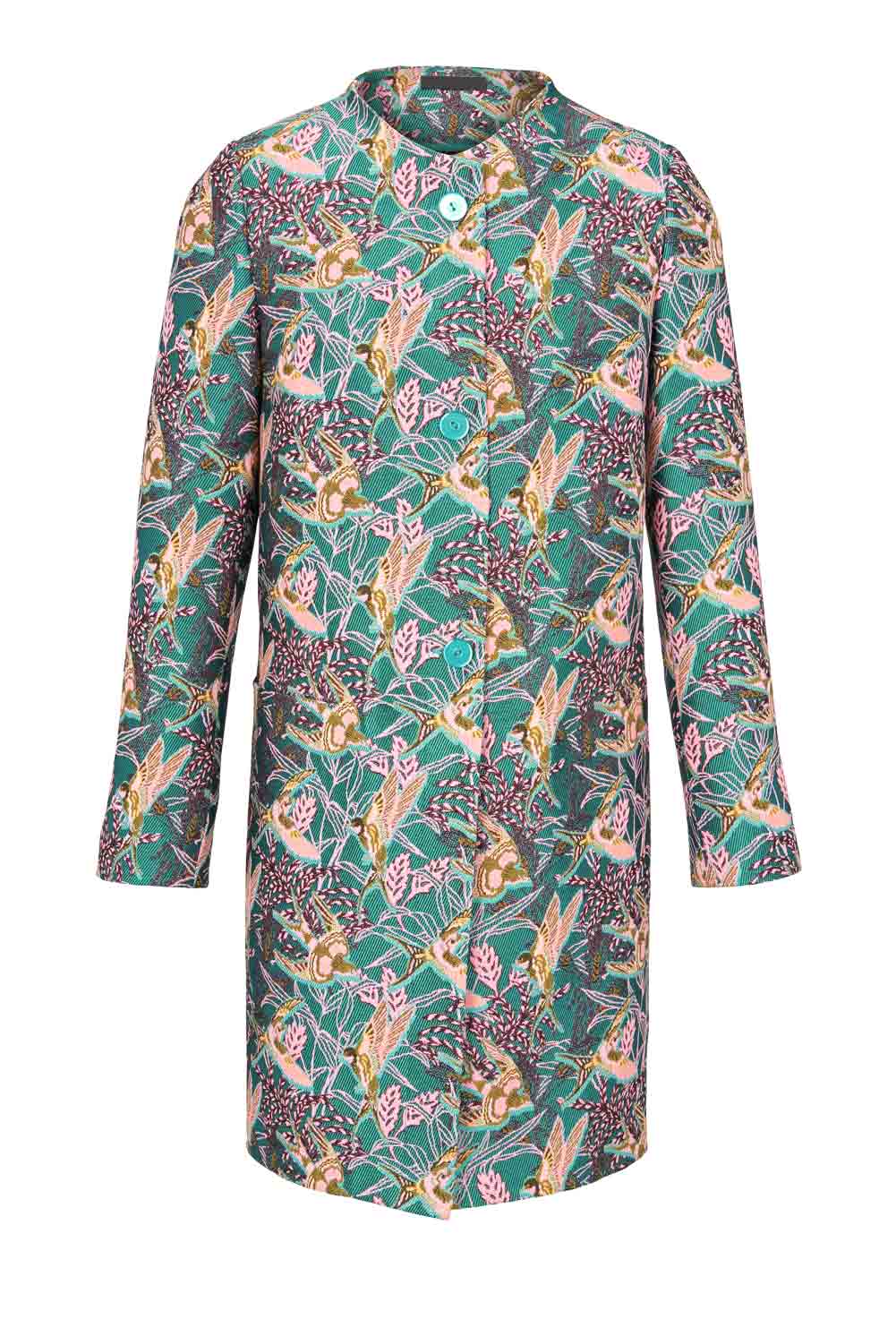 Patrizia Dini Damen Designer-Jacquardmantel, bunt