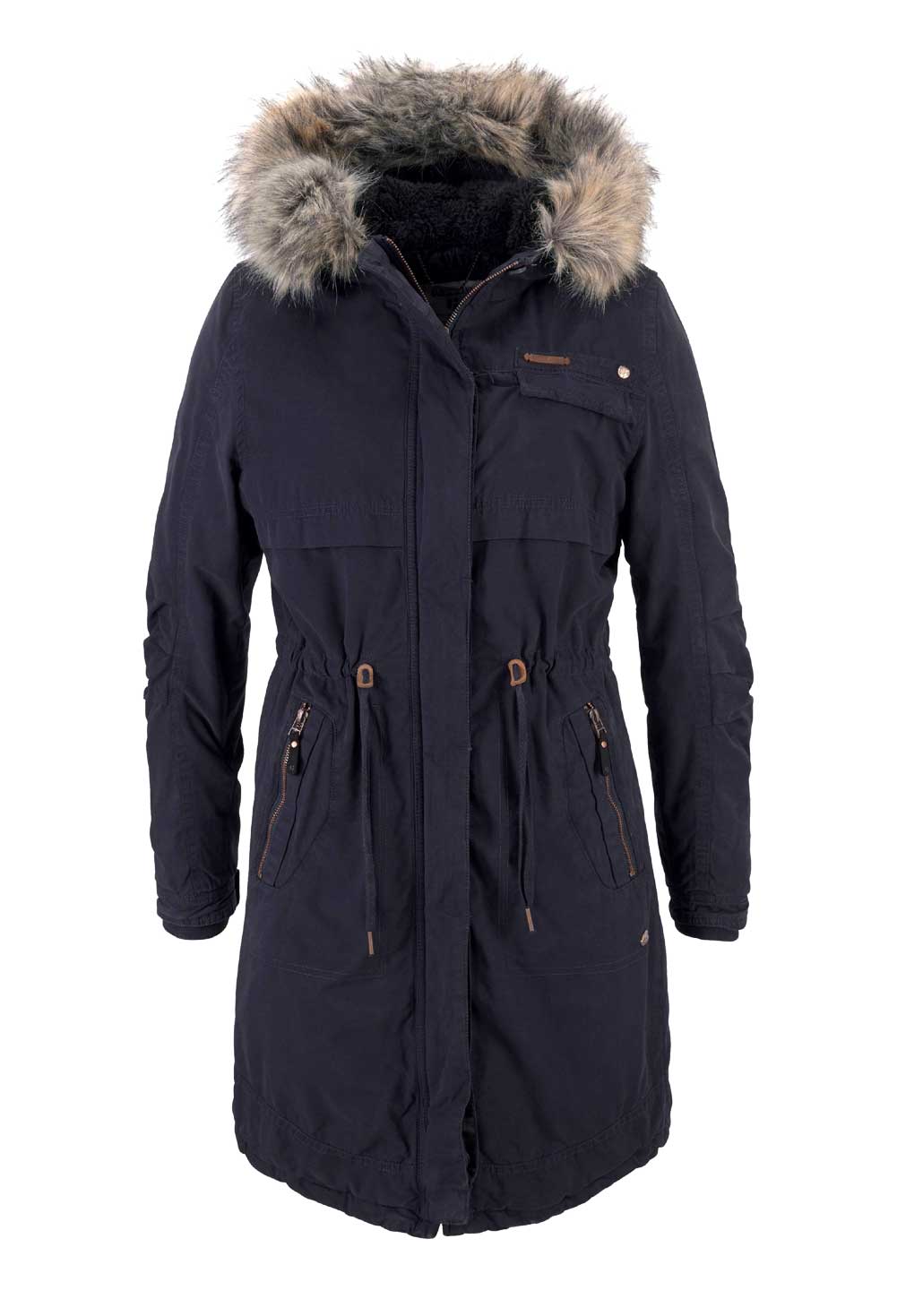 Garcia Damen Parka mit Kapuze, marine