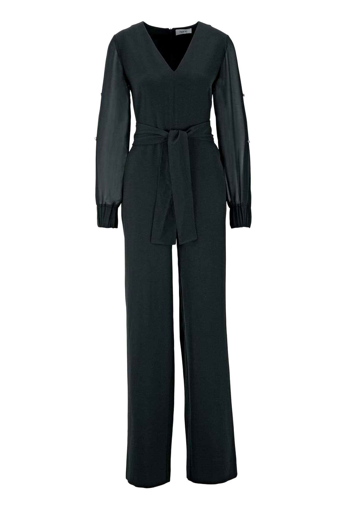 Heine Damen Overall, schwarz