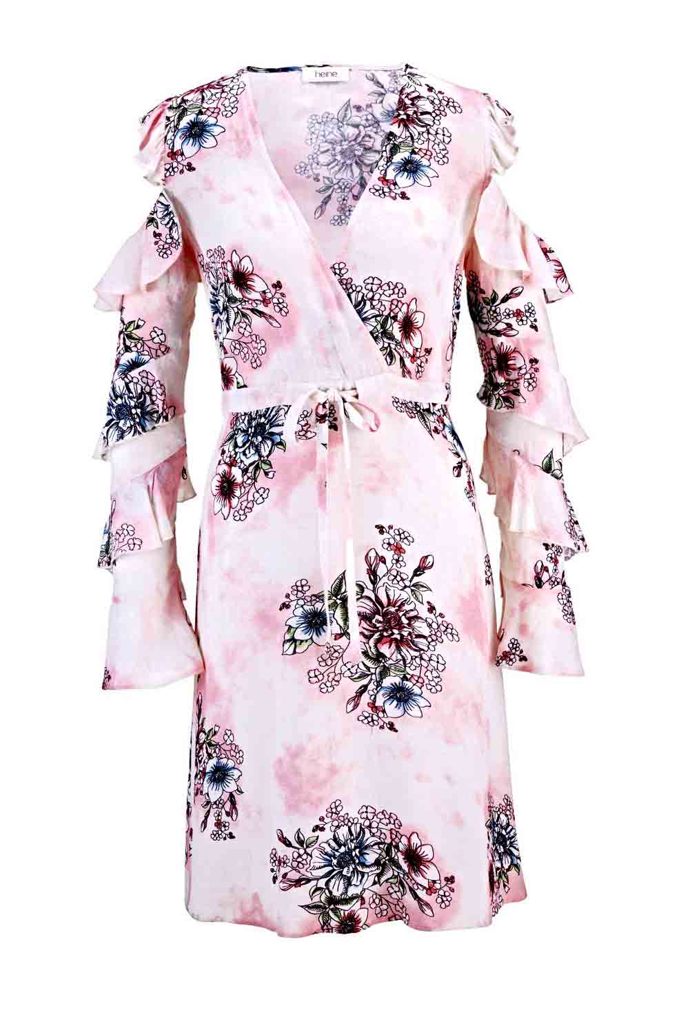 Heine Damen Druckkleid mit Cut-Outs, bunt