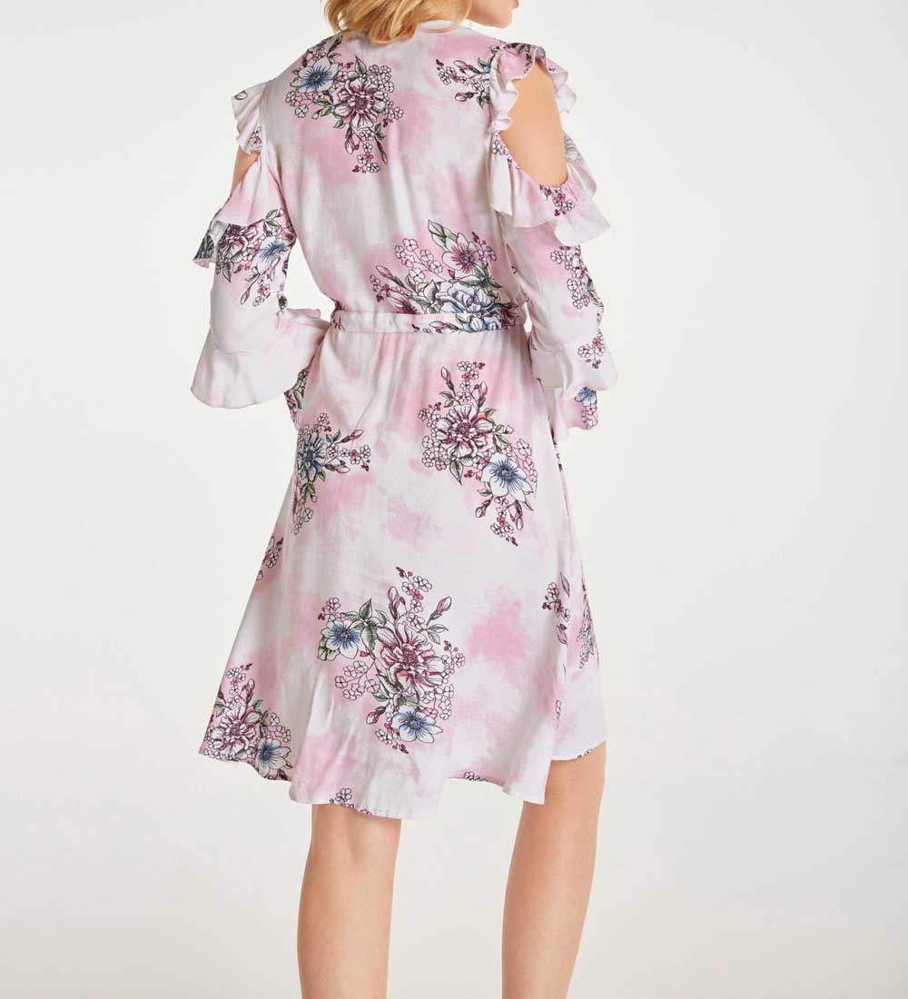 Heine Damen Druckkleid mit Cut-Outs, bunt