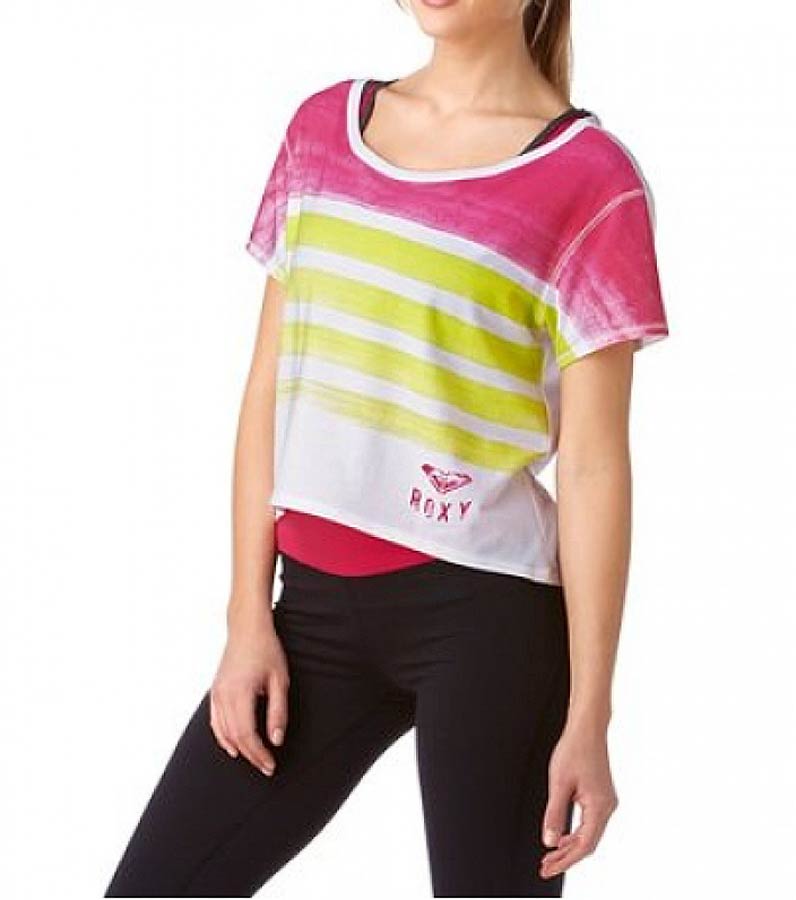 Roxy Marken-Shirt, weiß-bunt