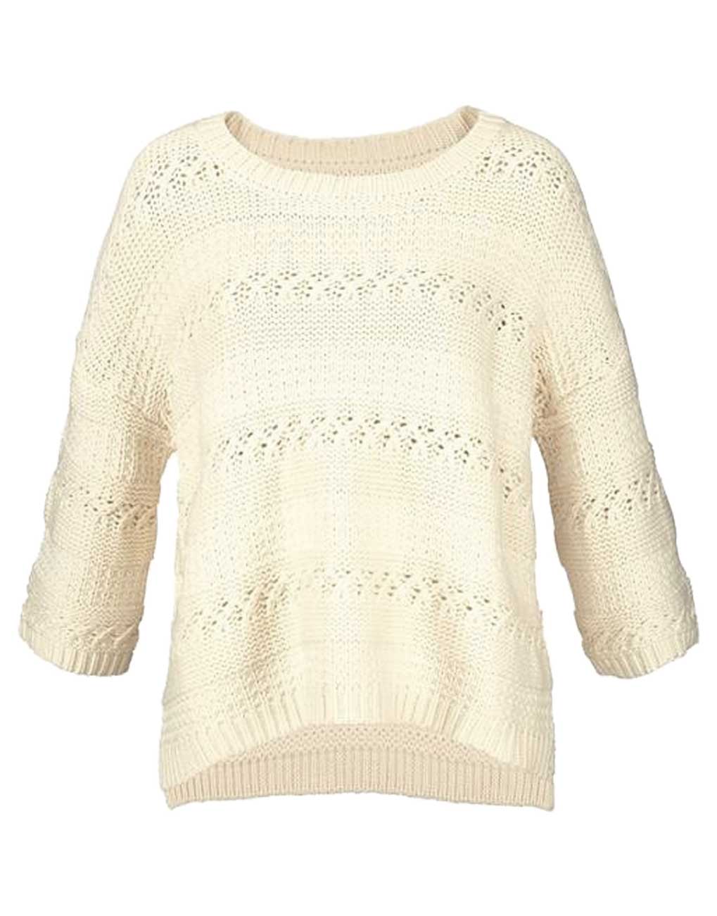 Marc O´polo Damen Marken-Pullover, ecru