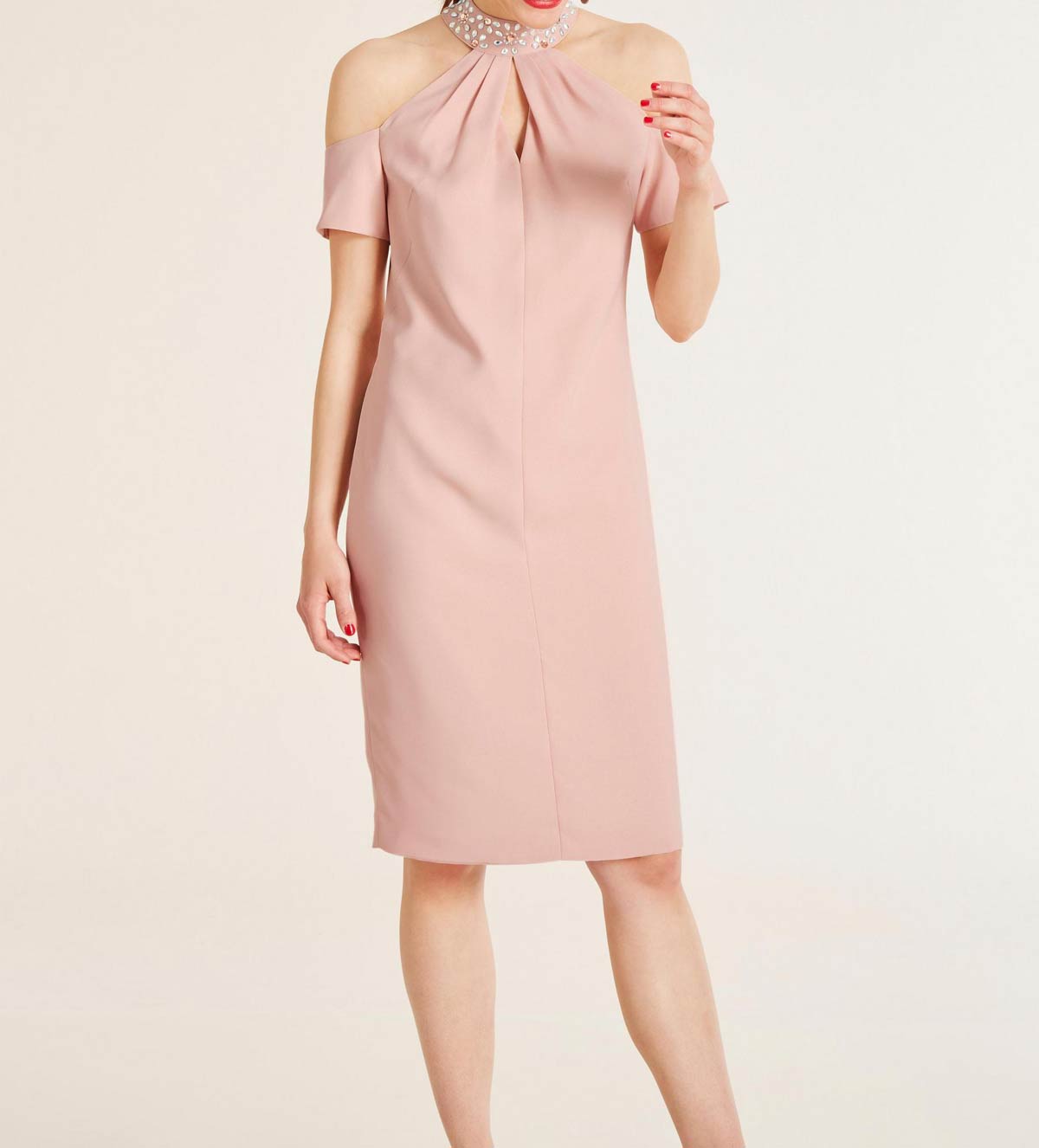 Ashley Brooke Damen Designer-Cocktailkleid, rosa