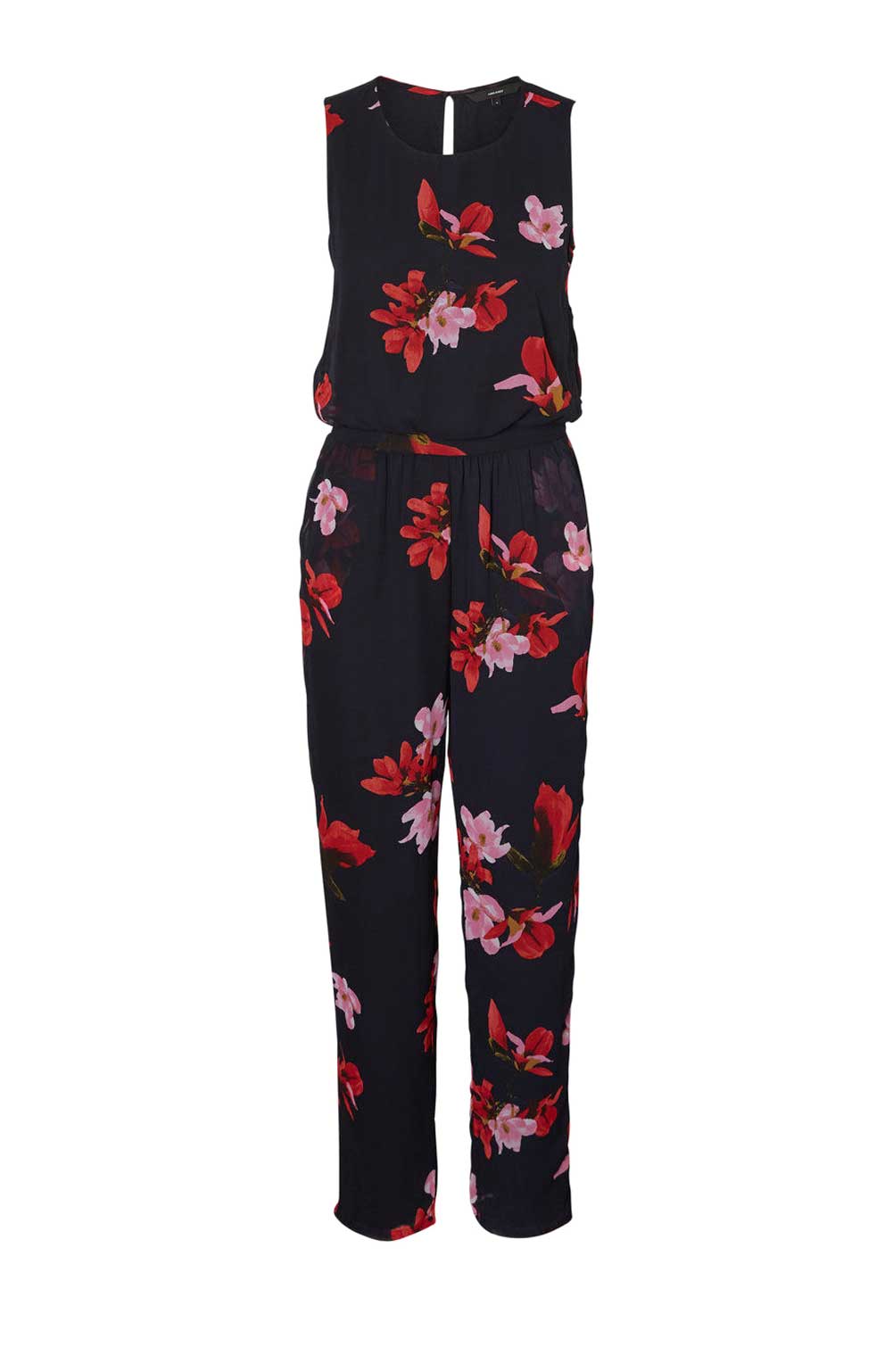 Vero Moda Damen Marken-Overall, marine-bunt
