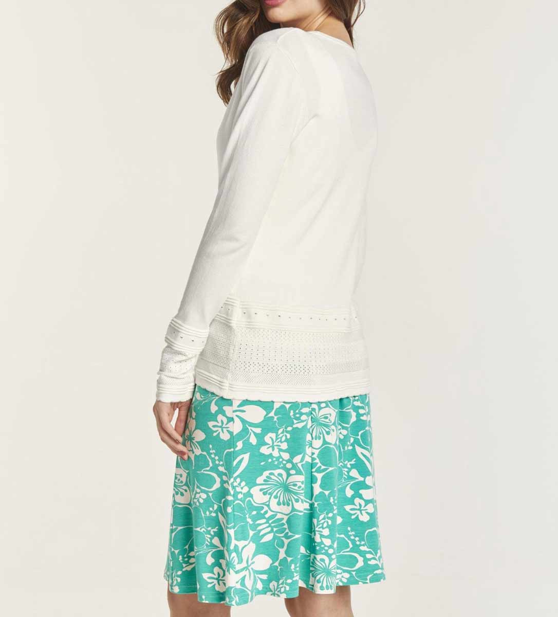 HEINE Damen Strick-Twinset, offwhite