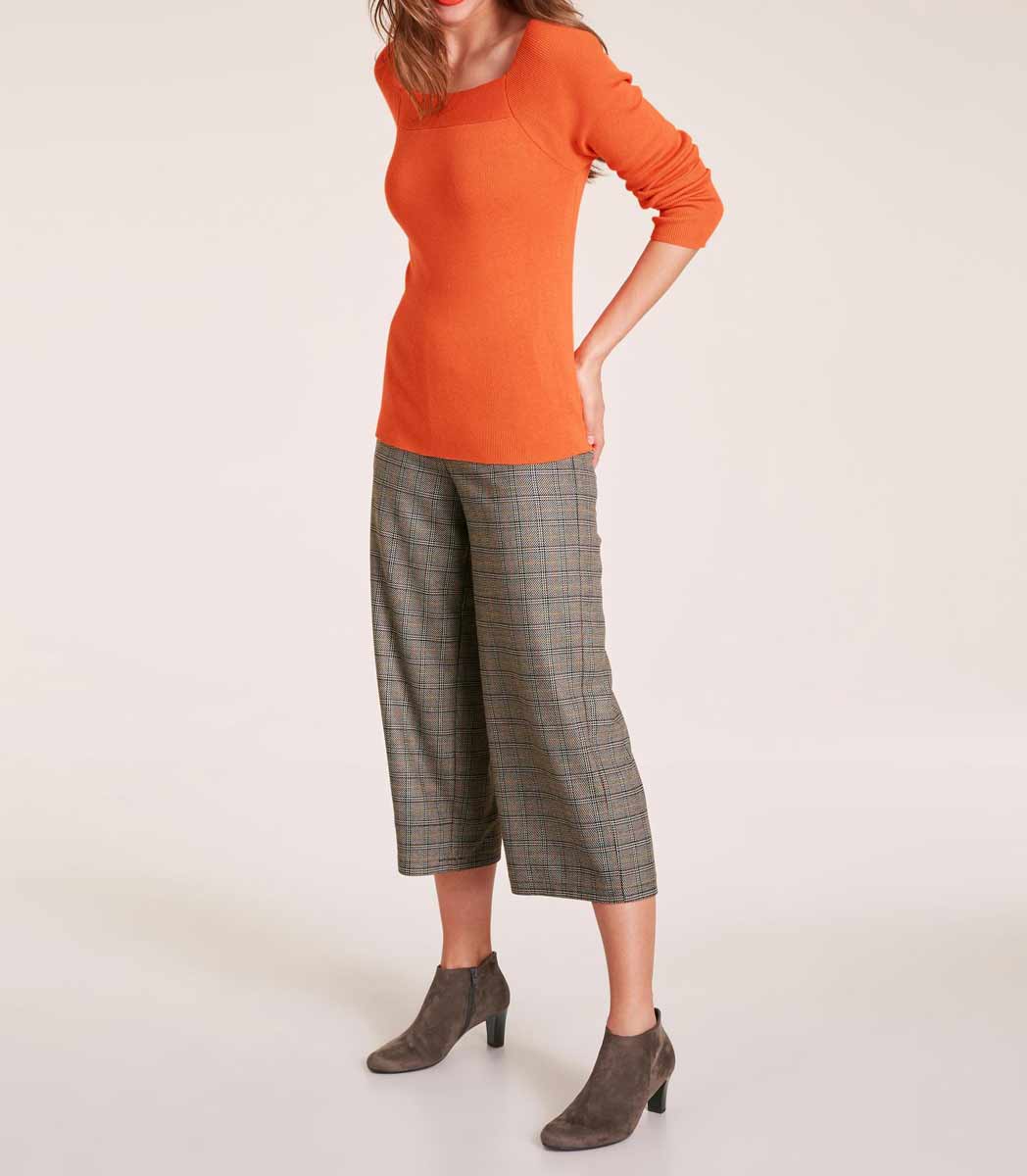 Heine Damen Feinstrickpullover, orange