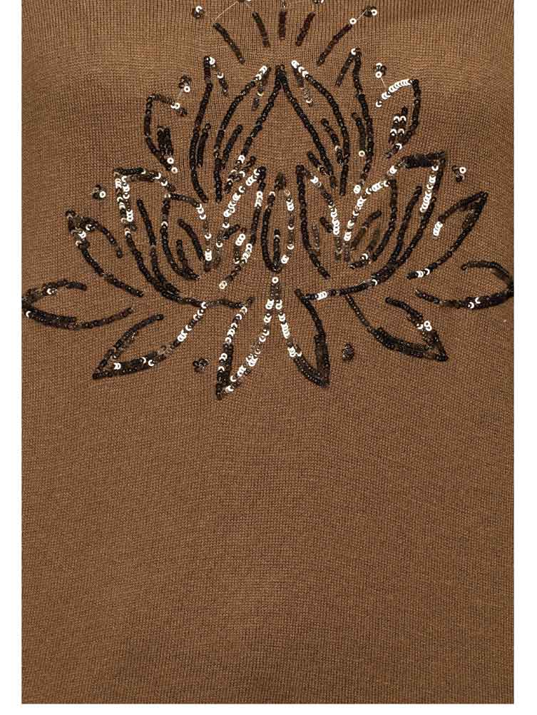 Tamaris Damen Marken-Pullover, braun