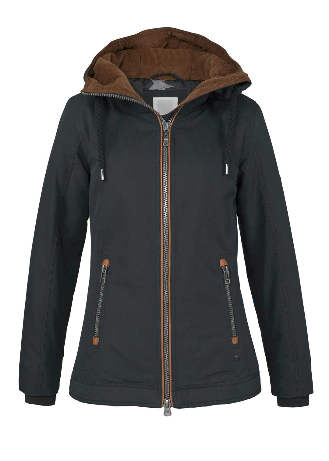 Kangaroos Damen Marken-Jacke, schwarz
