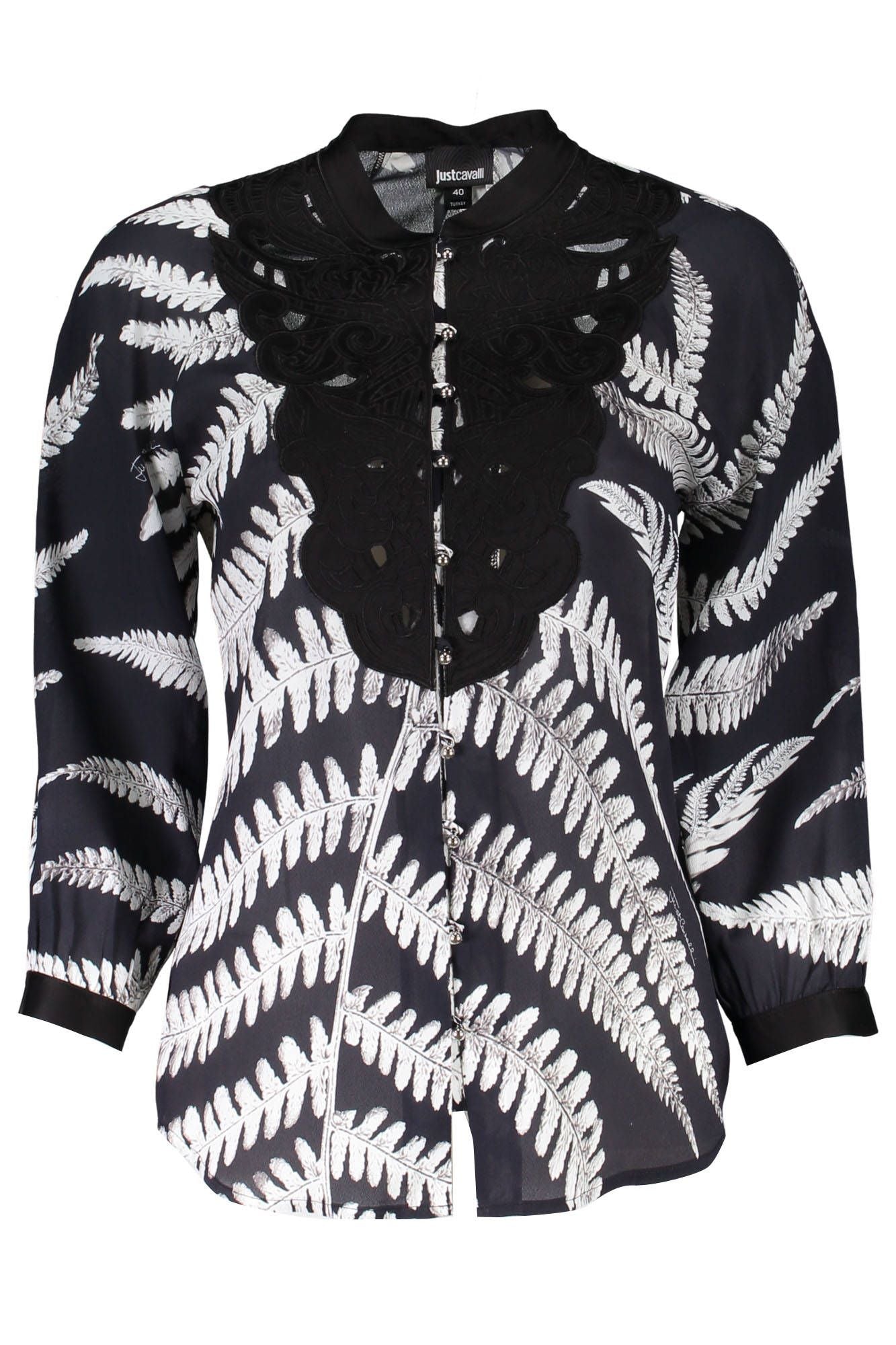 Just Cavalli Damen Bluse Hemd Freizeithemd Businesshemd, langarm