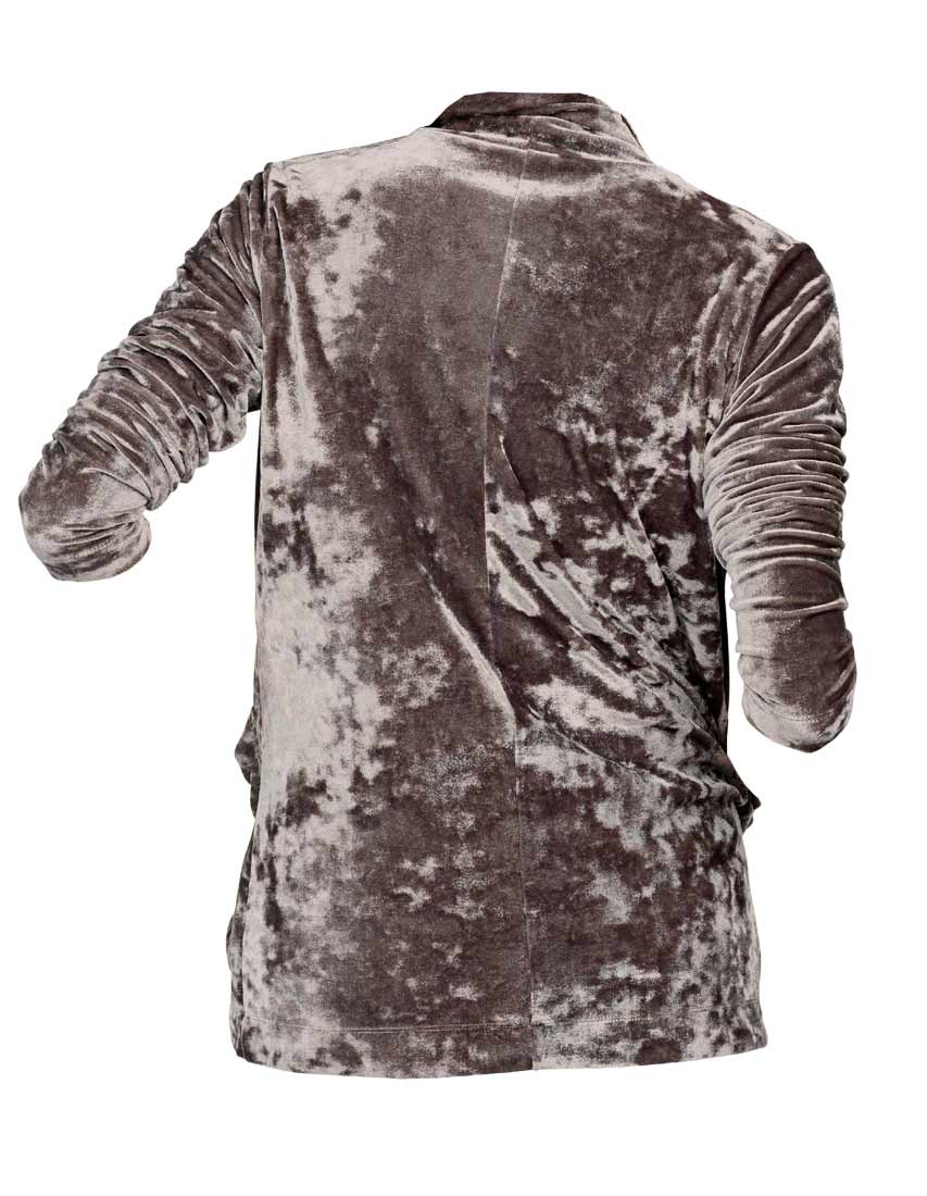 Aniston Damen Samt-Cardigan, taupe