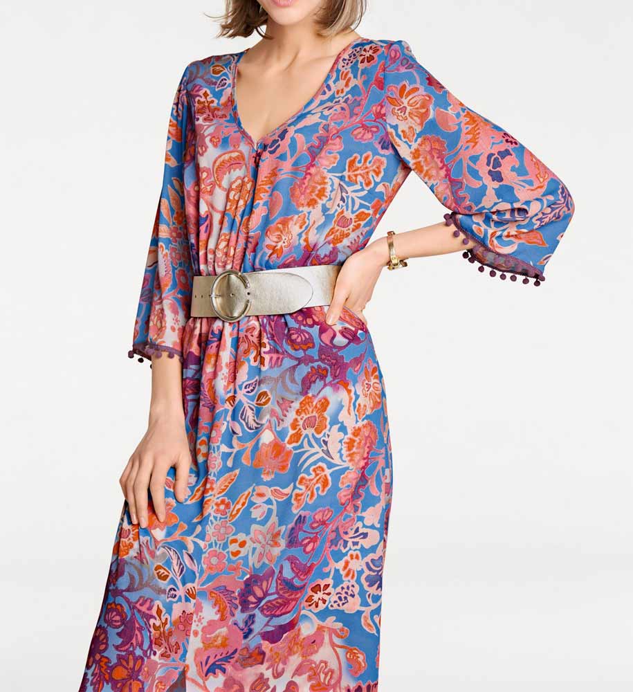 Rick Cardona Damen Designer-Maxikleid, bunt