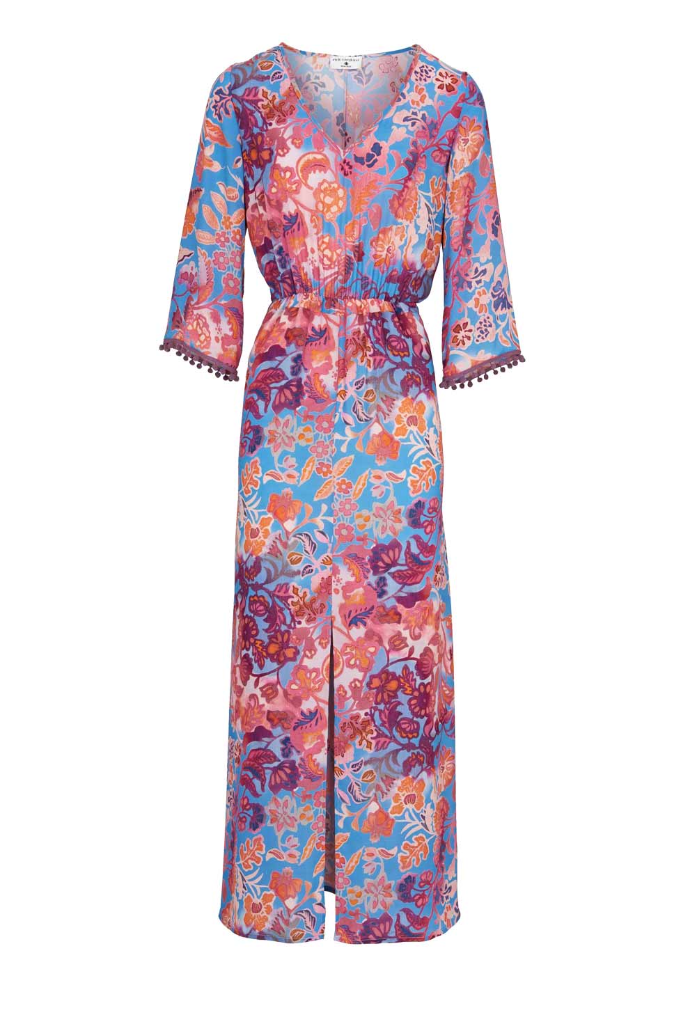 Rick Cardona Damen Designer-Maxikleid, bunt