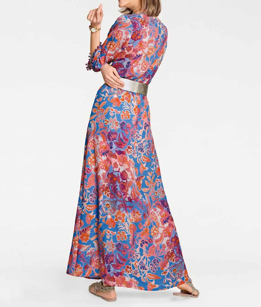 Rick Cardona Damen Designer-Maxikleid, bunt
