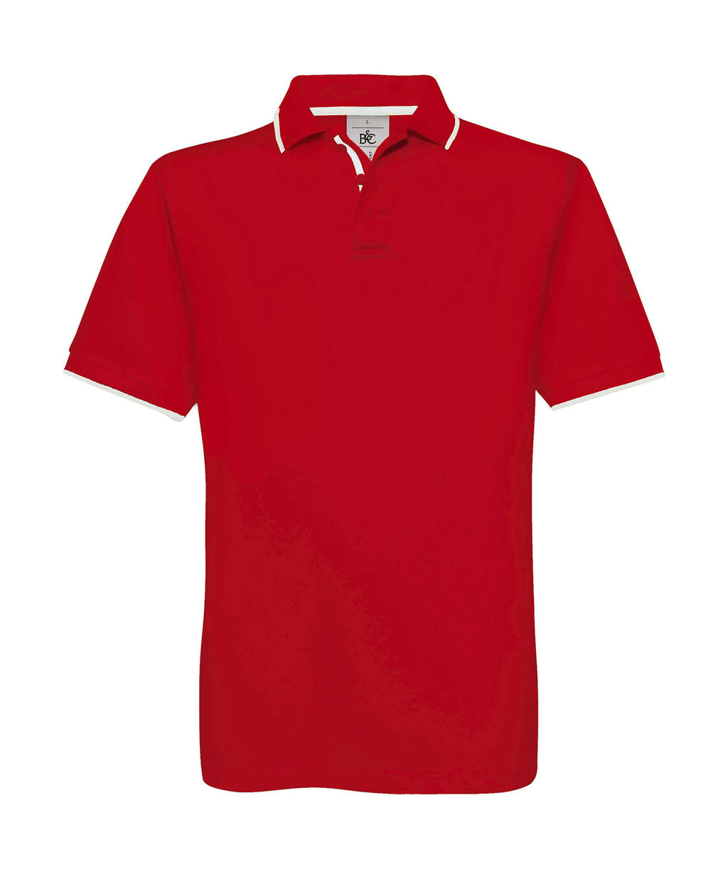 B & C Herren Tipped Polo Shirt - PU413