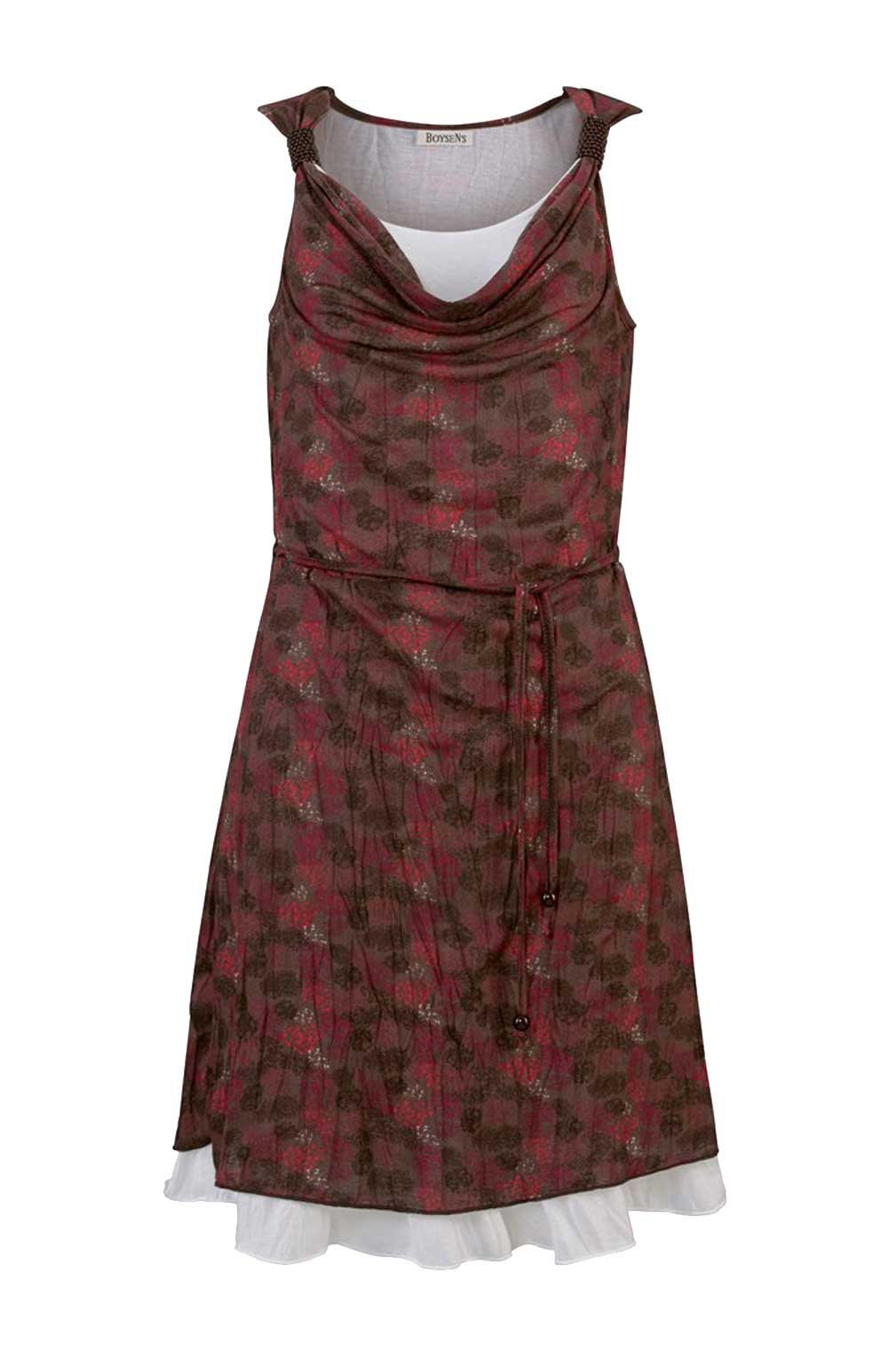 Boysens Damen Kleid, taupe-beere