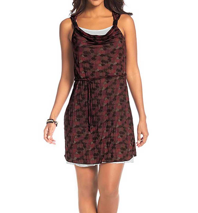 Boysens Damen Kleid, taupe-beere