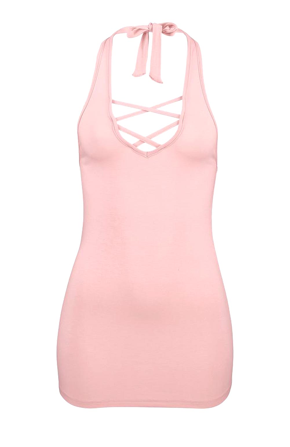 Melrose Damen Neckholdertop, rosa