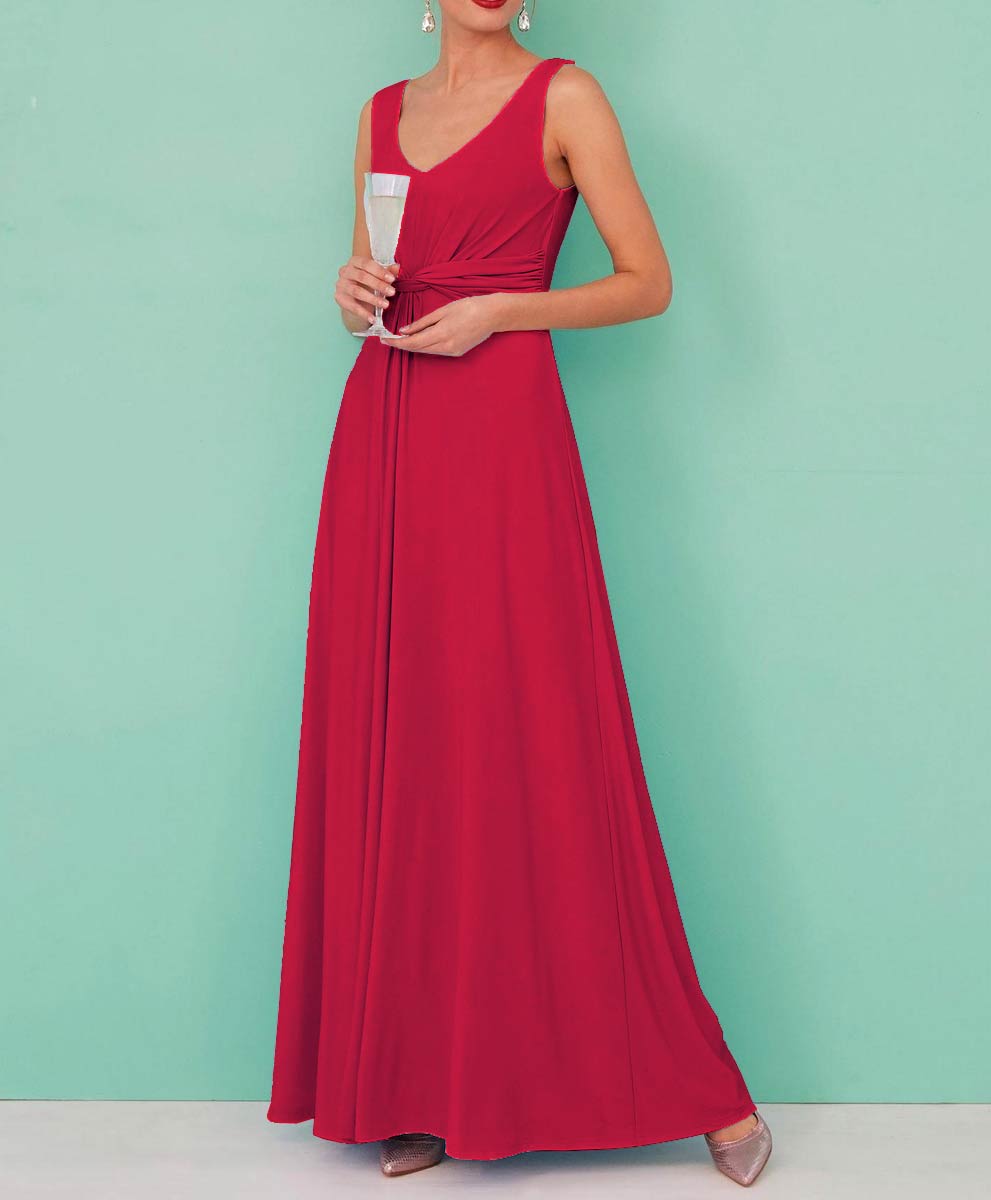 HEINE Damen Maxikleid, rot