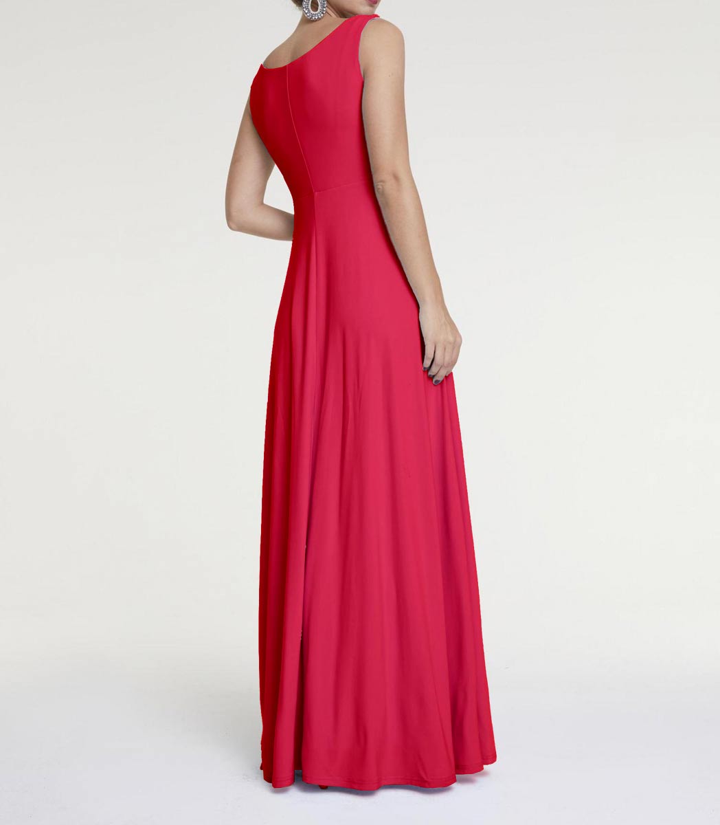 HEINE Damen Maxikleid, rot