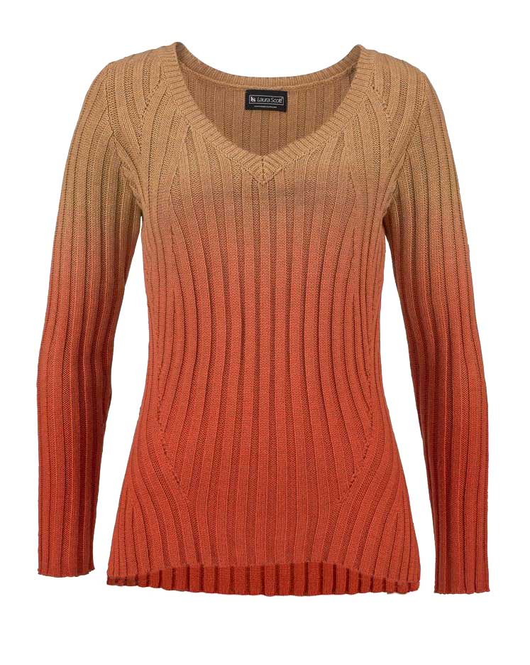 Laura Scott Damen Pullover, orange